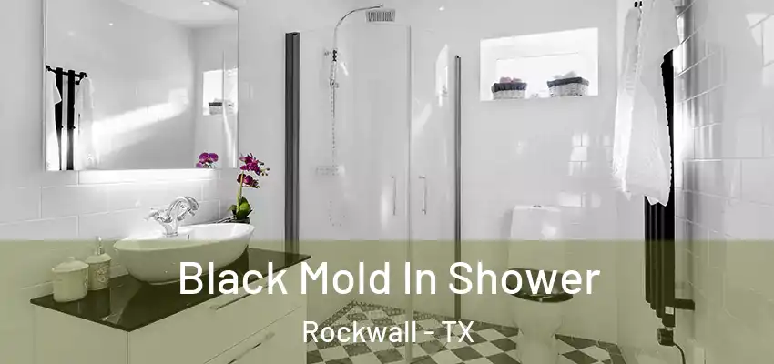 Black Mold In Shower Rockwall - TX